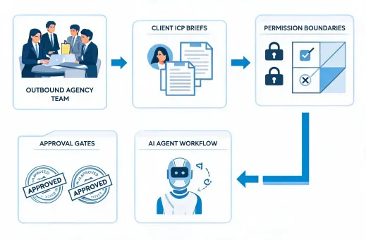 Outbound agency managing client boundaries